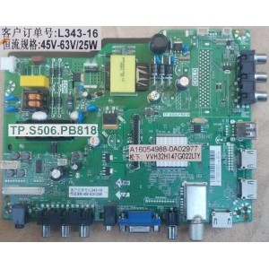 LINDEN L32MTV17A MAIN BOARD TP.S506.PB818 A16054688